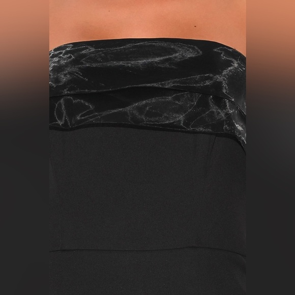 Lulus Size 2 Elegant Dress Brilliantly Bold Black Strapless Mermaid Maxi Dress - Picture 4 of 16